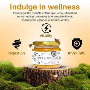 Mānuka Honey Mid-Activity 350+ MGO/kg - Bees & Trees Manuka Honey