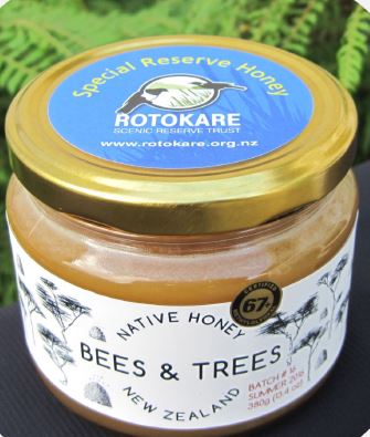 Rotokare Scenic Reserve Trust Manuka Honey Jar