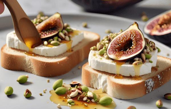 Manuka Ricotta Toast with Thyme and Pistachios