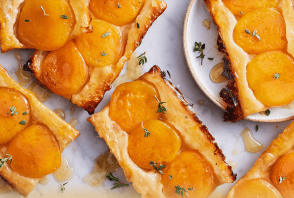 Upside-Down Apricot & Mānuka Honey Pastries Recipe