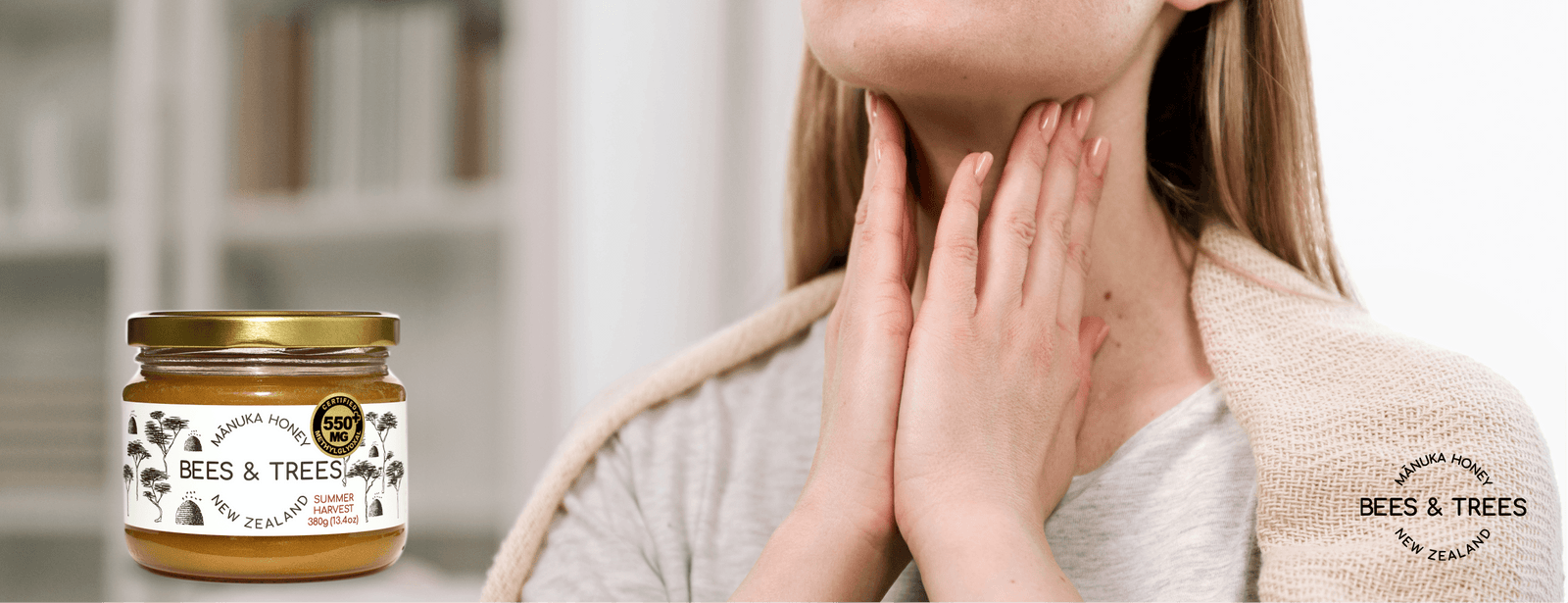 Does Manuka Honey Help With Sore Throat? - Bees & Trees Manuka Honey