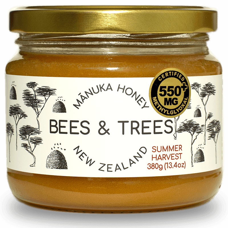 Mānuka Honey High-Activity 550+ MGO/kg - Bees & Trees Manuka Honey